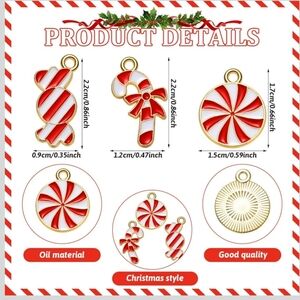 90 Pieces Christmas Pendant Charms For Jewelry Making